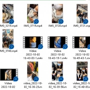 地铁内的近距离悄悄俯拍，揭秘各款内衣