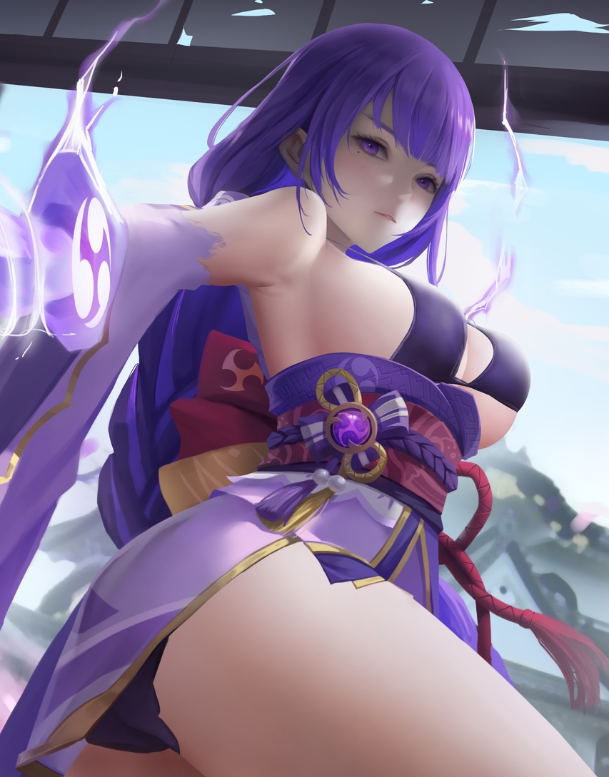 雷电将军超顶同人图集32P百里小黄人原神精品6K画质260M