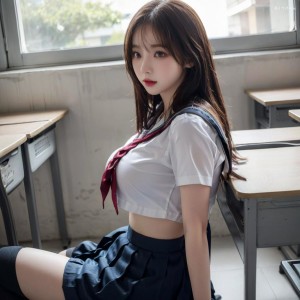 萌妹穿学生服荤图116张63MB太顶了