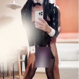 推特荼靡伪娘TS兔女郎视频1部1GB太诱人